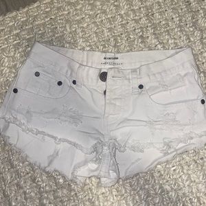 White one teaspoon shorts